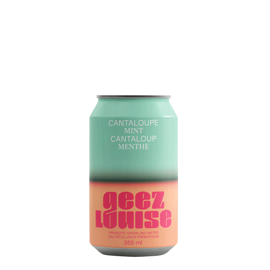 Cantaloupe Mint Prebiotic Sparkling Water | Geez Louise